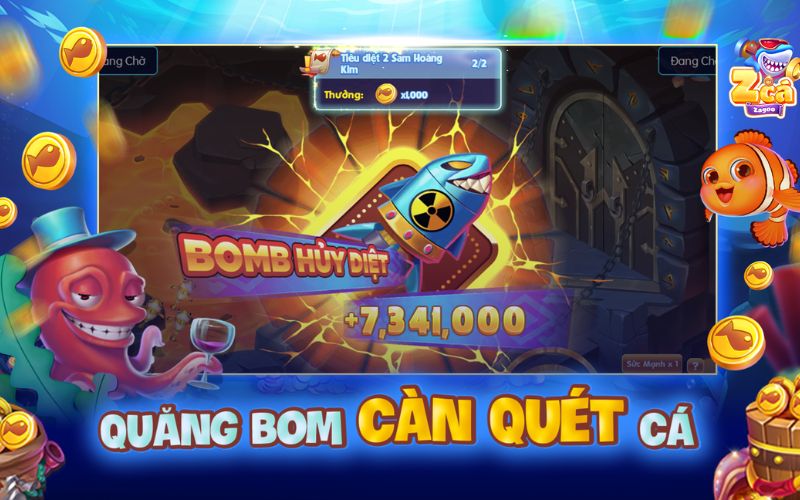 gameplay VIP 4D săn đàn cá lớn